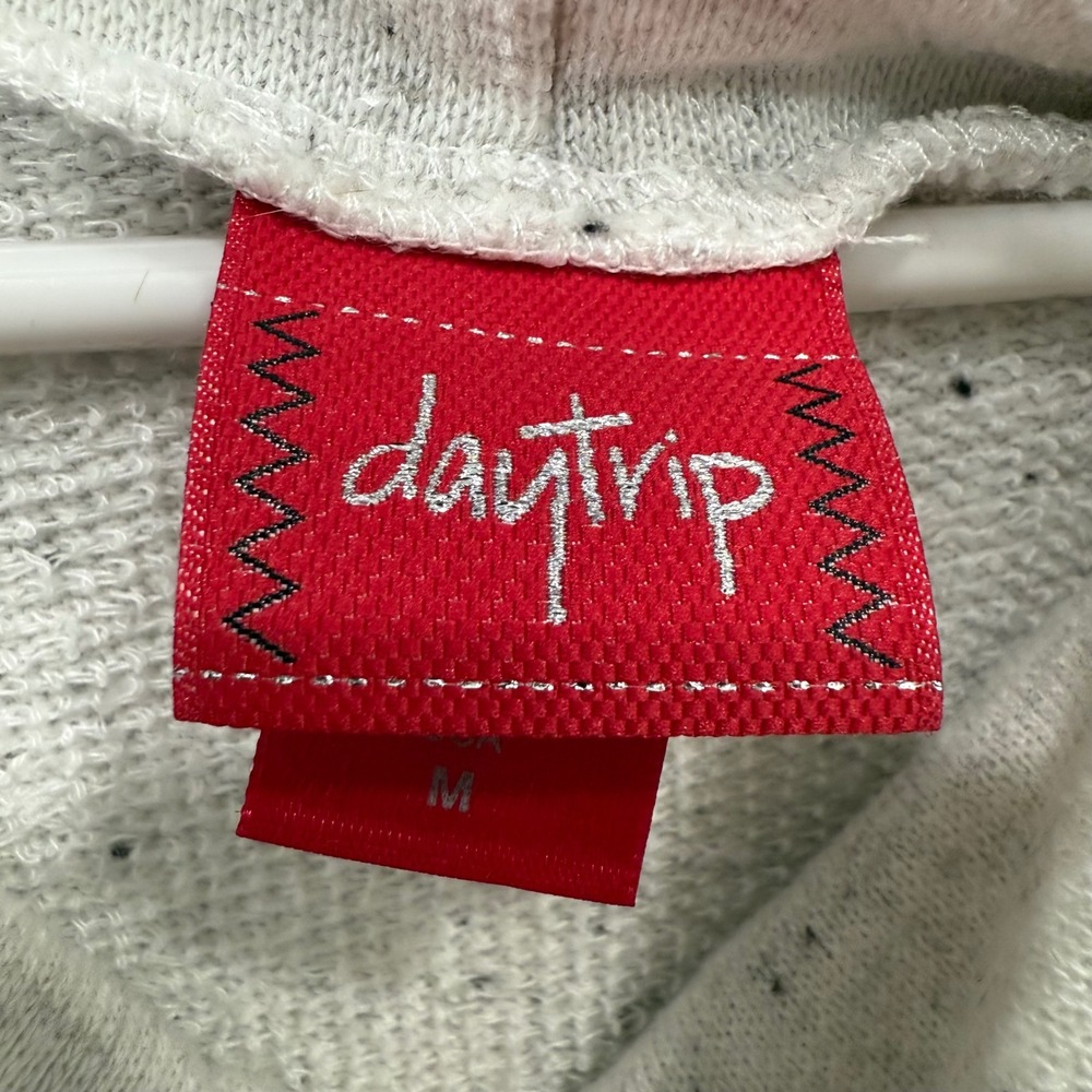 Daytrip Speckled Cowl Neck Long Sleeve Sweater Top Women's Medium Light Gray - Picture 4 of 7
